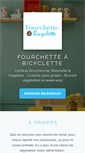 Mobile Screenshot of fourchetteabicyclette.com
