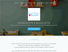 Tablet Screenshot of fourchetteabicyclette.com